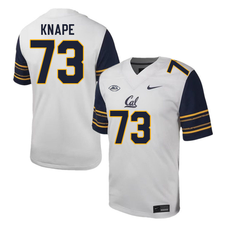 Men #73 Tyler Knape California Golden Bears ACC Conference College Football Jerseys Stitched Sale-Wh